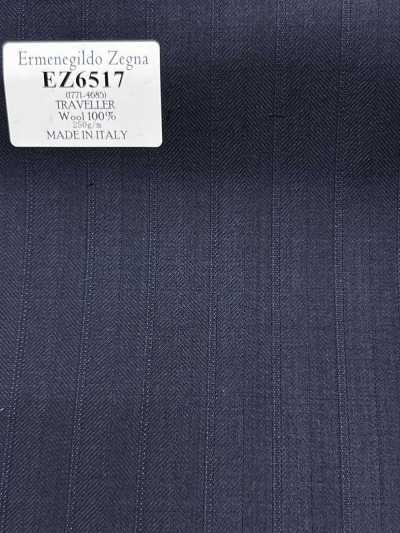 EZ6517 Ermenegildo Zegna TRAVELLER Marineblauer Streifen