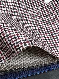 DM6141 DORMEUIL QUEEN Super 100's Schwarz x Rot Hahnentritt[Stoff] HOSOI SYOJI Weitere Fotos
