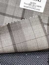 DM6142 DORMEUIL QUEEN Super 100's Beige x Schwarz kariert[Stoff] HOSOI SYOJI Weitere Fotos