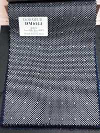 DM6144 DORMEUIL QUEEN Super100's Schwarz x Weiß Sashiko-Muster[Stoff] HOSOI SYOJI Weitere Fotos