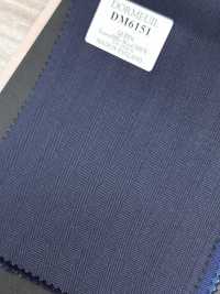 DM6151 DORMEUIL QUEEN Super 100's dunkler Marine-Streifen[Stoff] HOSOI SYOJI Weitere Fotos