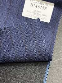 DM6155 DORMEUIL QUEEN Super100's Marineblau × Braun gestreift[Stoff] HOSOI SYOJI Weitere Fotos