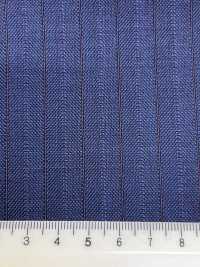 DM6155 DORMEUIL QUEEN Super100's Marineblau × Braun gestreift[Stoff] HOSOI SYOJI Weitere Fotos