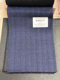 DM6155 DORMEUIL QUEEN Super100's Marineblau × Braun gestreift[Stoff] HOSOI SYOJI Weitere Fotos