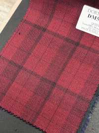 DM5137 DORMEUIL QUEEN Super100's rotes Karomuster[Stoff] HOSOI SYOJI Weitere Fotos