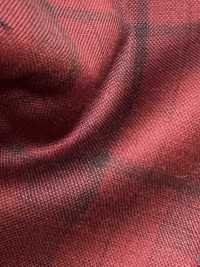 DM5137 DORMEUIL QUEEN Super100's rotes Karomuster[Stoff] HOSOI SYOJI Weitere Fotos