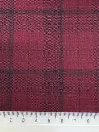 DM5137 DORMEUIL QUEEN Super100's rotes Karomuster[Stoff] HOSOI SYOJI Weitere Fotos