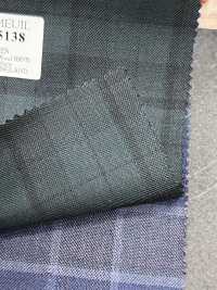 DM5138 DORMEUIL QUEEN Super100's Grüner Karostoff[Stoff] HOSOI SYOJI Weitere Fotos