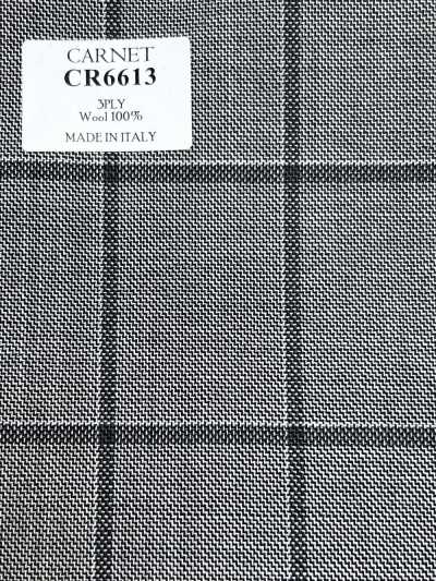CARNET 3-lagig hellgraues Karomuster