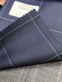 CR6615 CARNET 3-fädig marineblau kariert[Stoff] HOSOI SYOJI Weitere Fotos