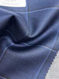 CR6615 CARNET 3-fädig marineblau kariert[Stoff] HOSOI SYOJI Weitere Fotos