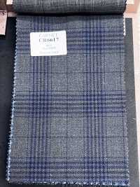 CR6617 CARNET 3-lagig grau x marineblau kariert[Stoff] HOSOI SYOJI Weitere Fotos