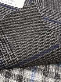 CR6619 CARNET Grau x Blaues Karomuster[Stoff] HOSOI SYOJI Weitere Fotos