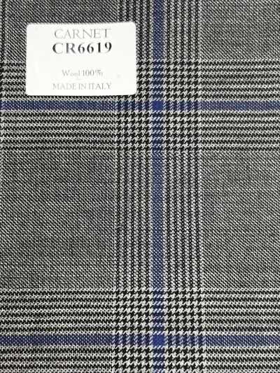 CARNET Grau x Blaues Karomuster