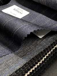 RD5654 REDA marineblau und braun gestreift[Textil] HOSOI SYOJI Weitere Fotos