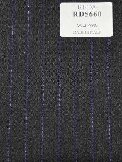RD5660 REDA Grau x Marineblau gestreift