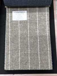 CN6575 CANONICO Super110's Beige x Off-White-Streifen[Textil] HOSOI SYOJI Weitere Fotos