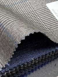 CN5572 CANONICO Super110's Braun × Blau Karo[Textil] HOSOI SYOJI Weitere Fotos