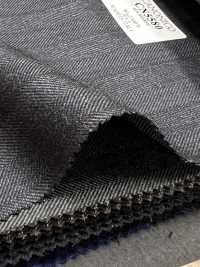 CN5580 CANONICO Super110's Marineblau × braun gestreift[Textil] HOSOI SYOJI Weitere Fotos
