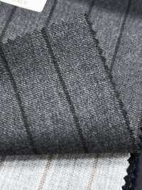 CN5583 CANONICO Super 110's Grau x Braun gestreift[Textil] HOSOI SYOJI Weitere Fotos