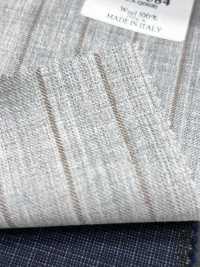 CN5584 CANONICO Super110's Hellgrau x Beige gestreift[Textil] HOSOI SYOJI Weitere Fotos