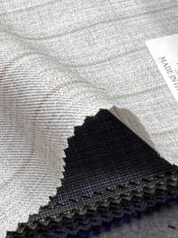 CN5584 CANONICO Super110's Hellgrau x Beige gestreift[Textil] HOSOI SYOJI Weitere Fotos