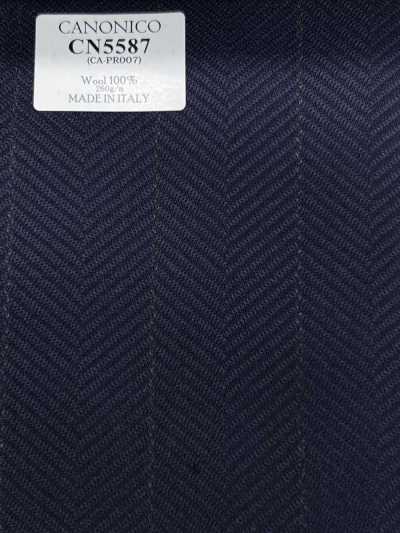 CN5587 CANONICO Super 110's Marineblau kariert