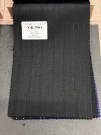 MR3593 MARZOTTO Super110's schwarzer Streifen[Textil] HOSOI SYOJI Weitere Fotos