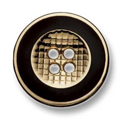 335 In Japan hergestellte Metallknöpfe für Anzüge und Jacken Gold/Schwarz