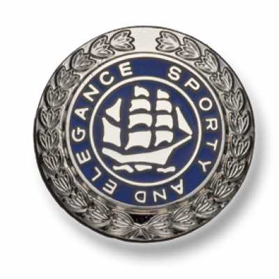 558 Hergestellt in Japan Metallknöpfe für Anzüge und Jacken Silber/Marineblau