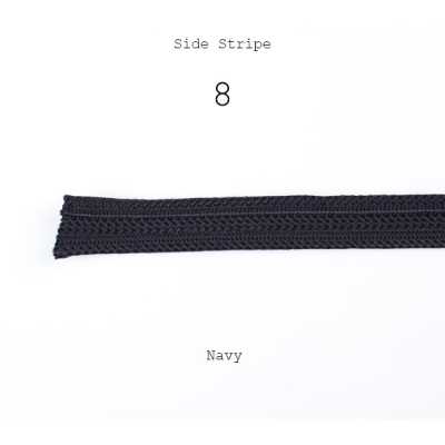 8 Seitenstreifenband Rayon 100% Seitenstreifen-Einfassung 15 mm breit Marineblau
