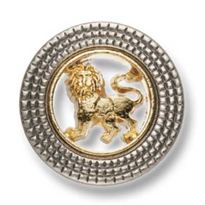 917 Metallknopf für Anzüge und Jacken, Löwenmotiv, Gold/Silber, hergestellt in Japan