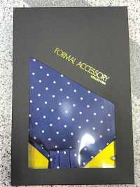 AS-602 Hausseide Ascot Tie Dot Pattern Blau[Formelle Accessoires] Yamamoto(EXCY) Sub-Foto