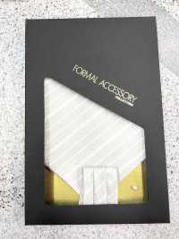 AS-943 Inlandsseide Ascot Krawatte Streifen Grau[Formelle Accessoires] Yamamoto(EXCY) Sub-Foto