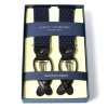 AT-2313-NV Albert Thurston Hosenträger Pin Dot Muster 35MM Marineblau