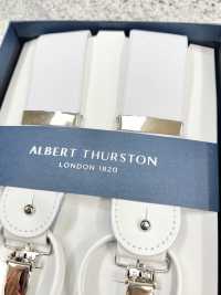 AT-WHITE Albert Thurston Hosenträger Ohne Muster, Weiß, 2-Wege-Typ[Formelle Accessoires] ALBERT THURSTON Sub-Foto