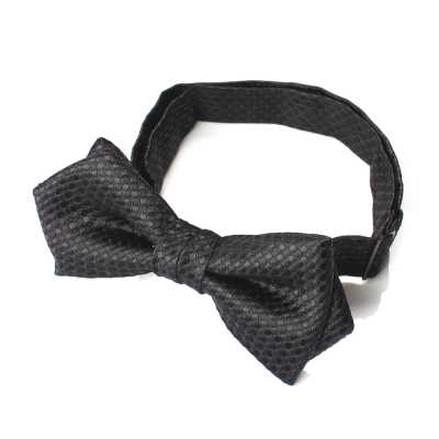 BFK-986 In Japan gefertigte Seidenjacquard-Schwertfliege, Kanoko-Muster, Schwarz