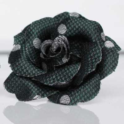 BTA-601 In Japan hergestellte Seidenjacquard-Boutonniere, Punktmuster, Rot