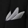CF-3005 Hergestellt in Japan Jacquard-Einstecktuch gestreift Grau