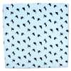 CF-CAT-SB Seiden-Print-Einstecktuch Katzenmotiv Himmelblau