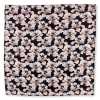 CF-ROSE-BK Seiden-Einstecktuch mit Print Rose Schwarz
