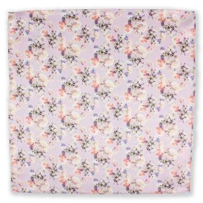 CF-ROSE-PI Seiden-Print-Einstecktuch Rose Pink