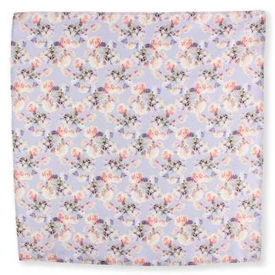 CF-ROSE-PU Seidendruck-Taschentuch Rose Violett