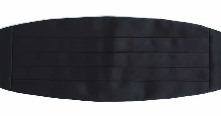 CM-100 Kummerbund aus reiner Seide Mitternachtsblau