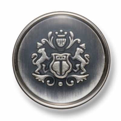 EX240 Japanisch hergestellter Metallknopf für Anzüge und Jacken, Silber