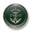 EX260 In Japan hergestellte Metallknöpfe für Anzüge und Jacken, Silber/grün