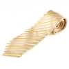 HVN-07 VANNERS Textile Used Handmade Tie Striped Pattern Gold