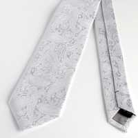 HVN-15 VANNERS Textile Used Handmade Krawatte Paisleymuster Weiß[Formelle Accessoires] Yamamoto(EXCY) Weitere Fotos
