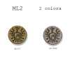 ML-2 In Italien hergestellter Metallknopf für Anzüge und Jacken