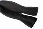 MT-106 Hochwertiges Material Schal Label Seide Handknoten Fliege Schwarz